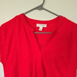 Dana Buchman | Red Cap Sleeve Top Size Small